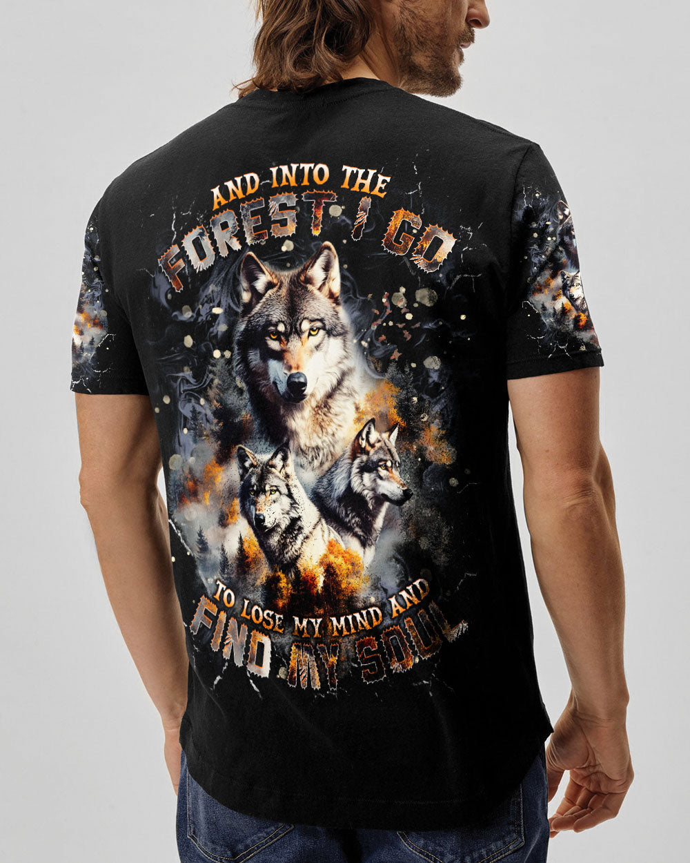 AND INTO THE FOREST I GO WOLF ALL OVER PRINT  - TLNT2701251