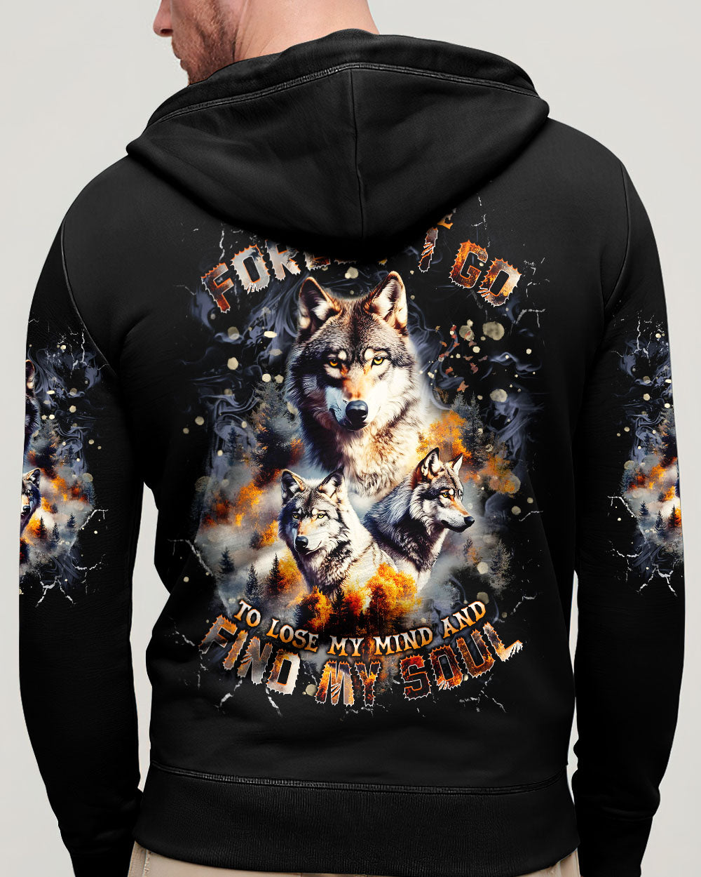 AND INTO THE FOREST I GO WOLF ALL OVER PRINT  - TLNT2701251