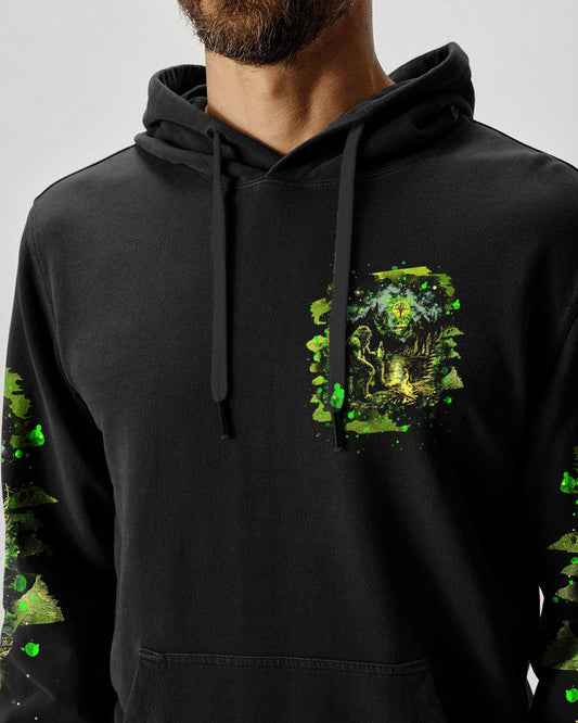 I'M HIDING FROM STUPID PEOPLE BIGFOOT ALL OVER PRINT - TLNT2802251