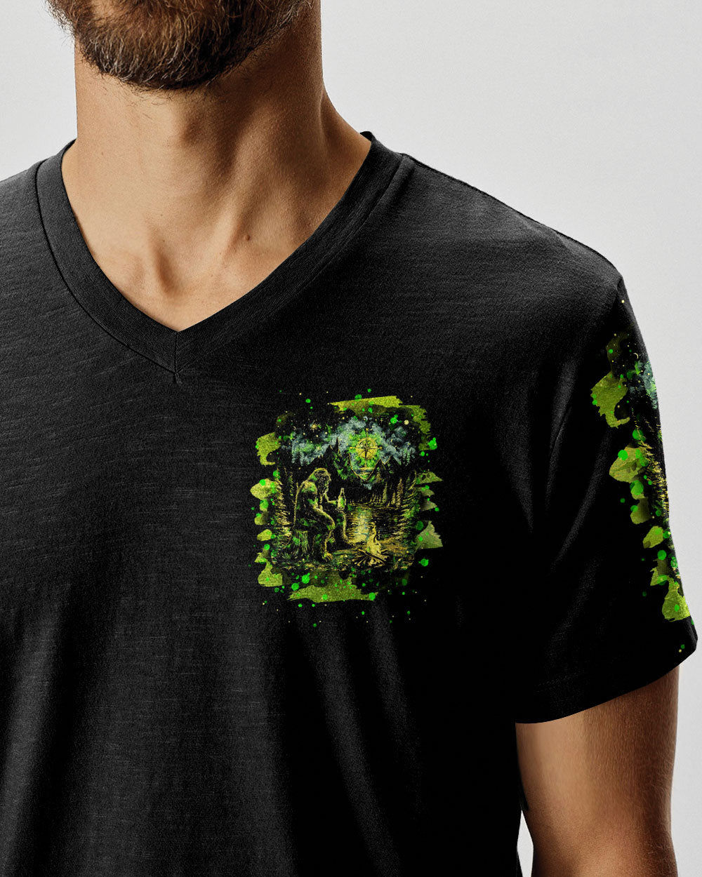 I'M HIDING FROM STUPID PEOPLE BIGFOOT ALL OVER PRINT - TLNT2802251