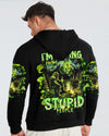 I'M HIDING FROM STUPID PEOPLE BIGFOOT ALL OVER PRINT - TLNT2802251
