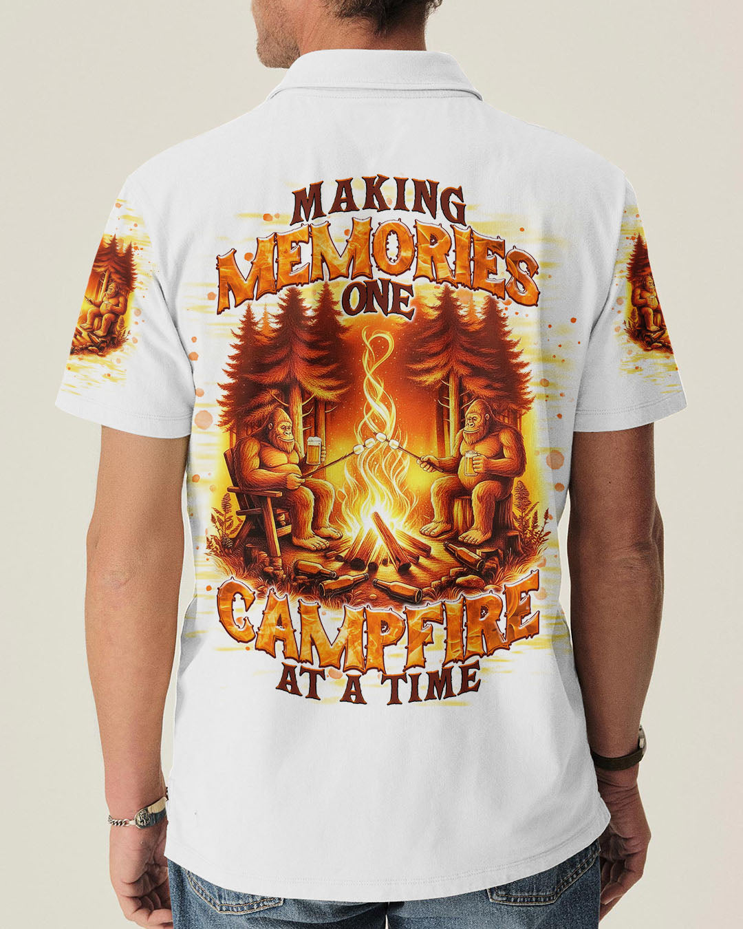 MAKING MEMORIES ONE CAMPFIRE AT A TIME BIGFOOT ALL OVER PRINT - TLNT2911251