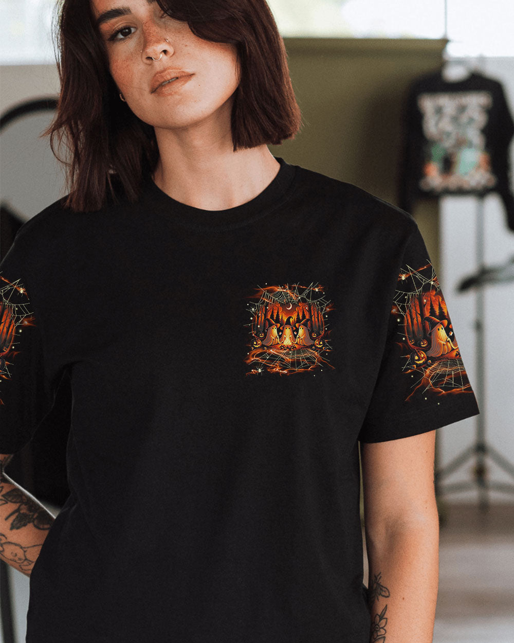 MAKING MEMORIES ONE CAMPFIRE AT A TIME BOOS HALLOWEEN ALL OVER PRINT - TLNT3008243