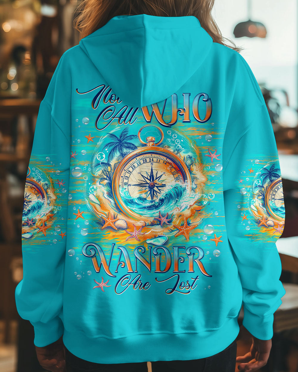 NOT ALL WHO WANDER ARE LOST COMPASS ALL OVER PRINT - TLNZ0104254