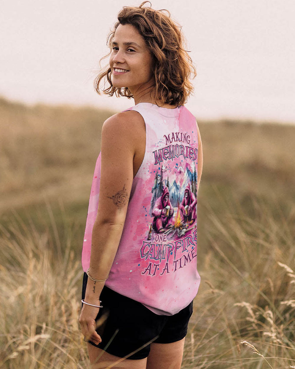 MAKING MEMORIES ONE CAMPFIRE AT A TIME BIGFOOT  ALL OVER PRINT - TLNZ0111244