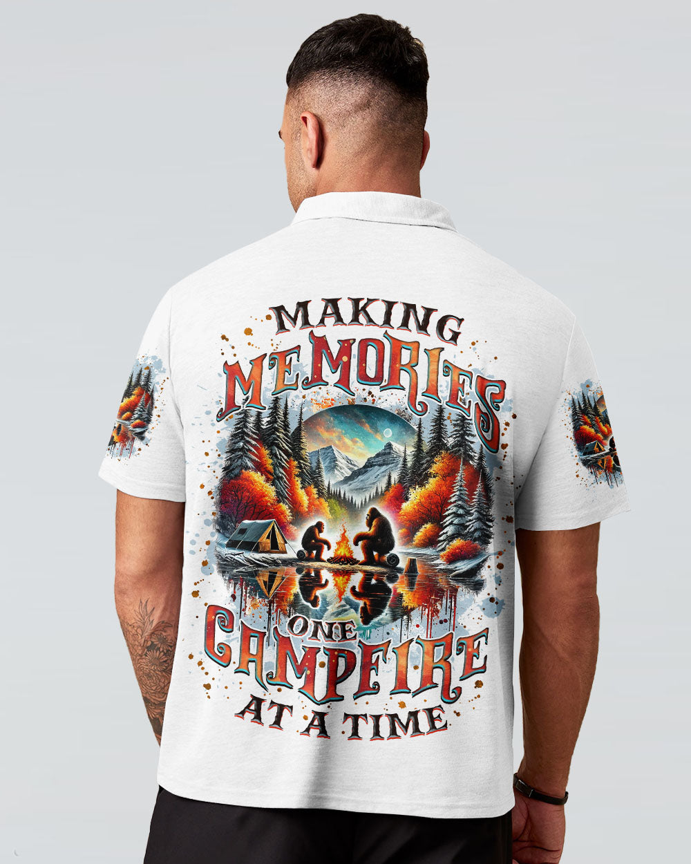 MAKING MEMORIES ONE CAMPFIRE AT A TIME BIGFOOT ALL OVER PRINT  - TLNZ0402254