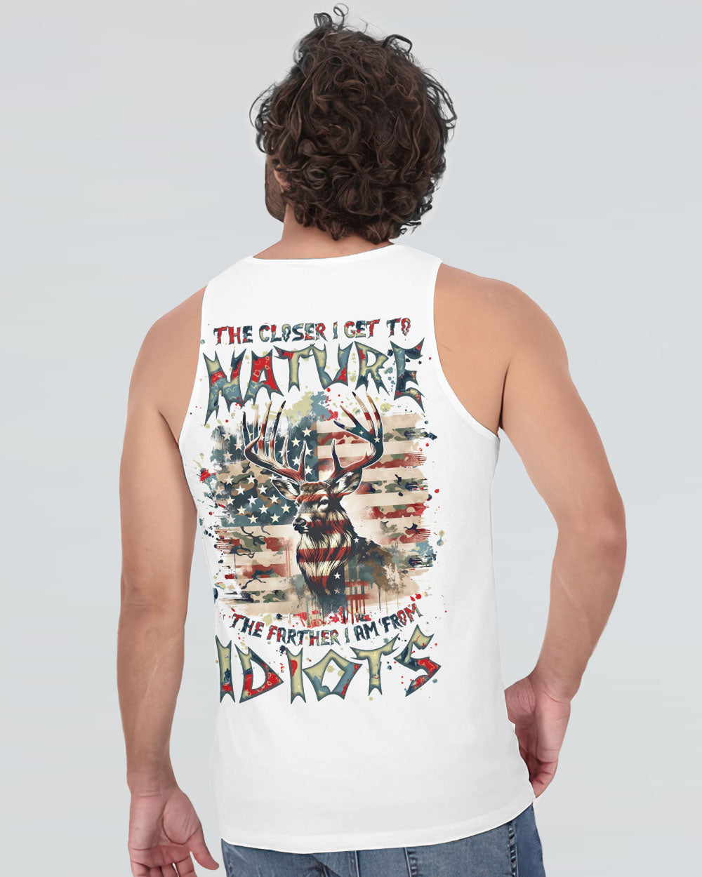 THE CLOSER I GET TO NATURE DEER HUNTING ALL OVER PRINT - TLNZ0409242