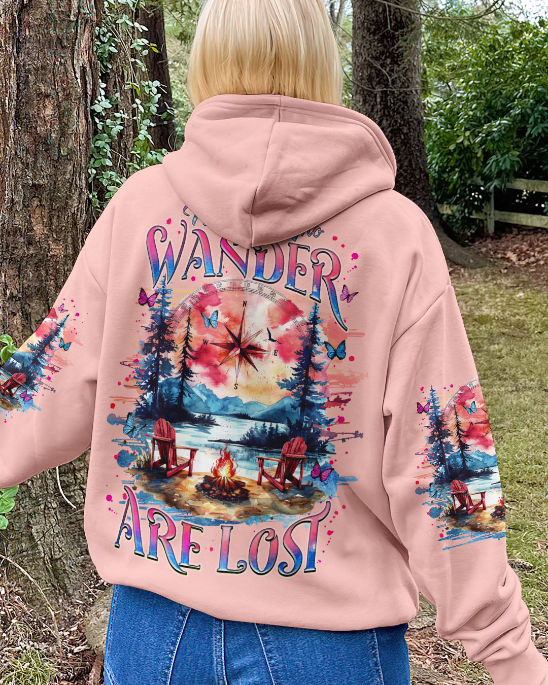 NOT ALL WHO WANDER ARE LOST COMPASS ALL OVER PRINT - TLNZ0611244