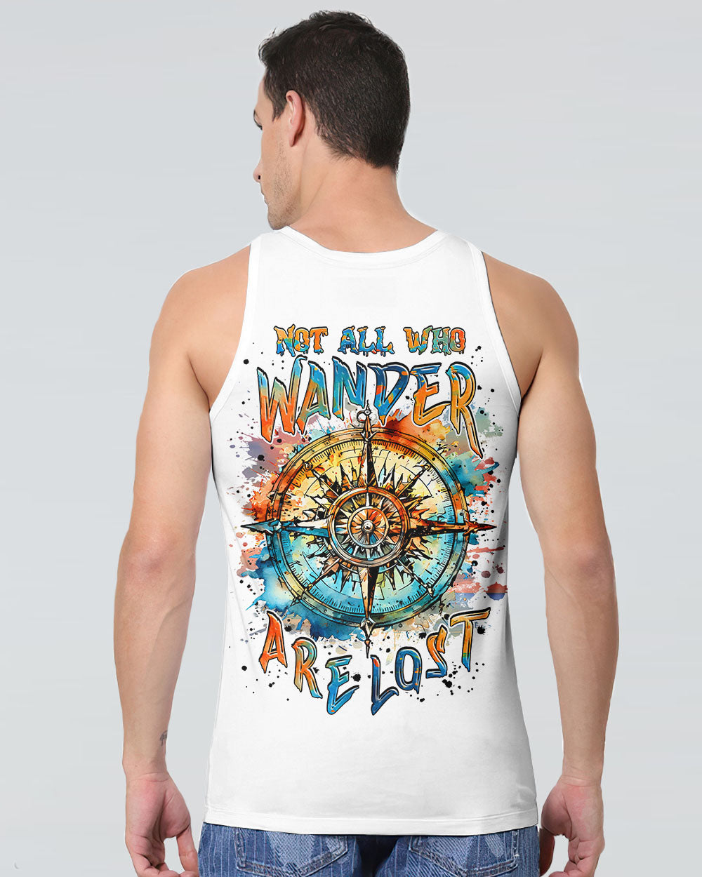 NOT ALL WHO WANDER ARE LOST COMPASS ALL OVER PRINT - TLNZ0703252