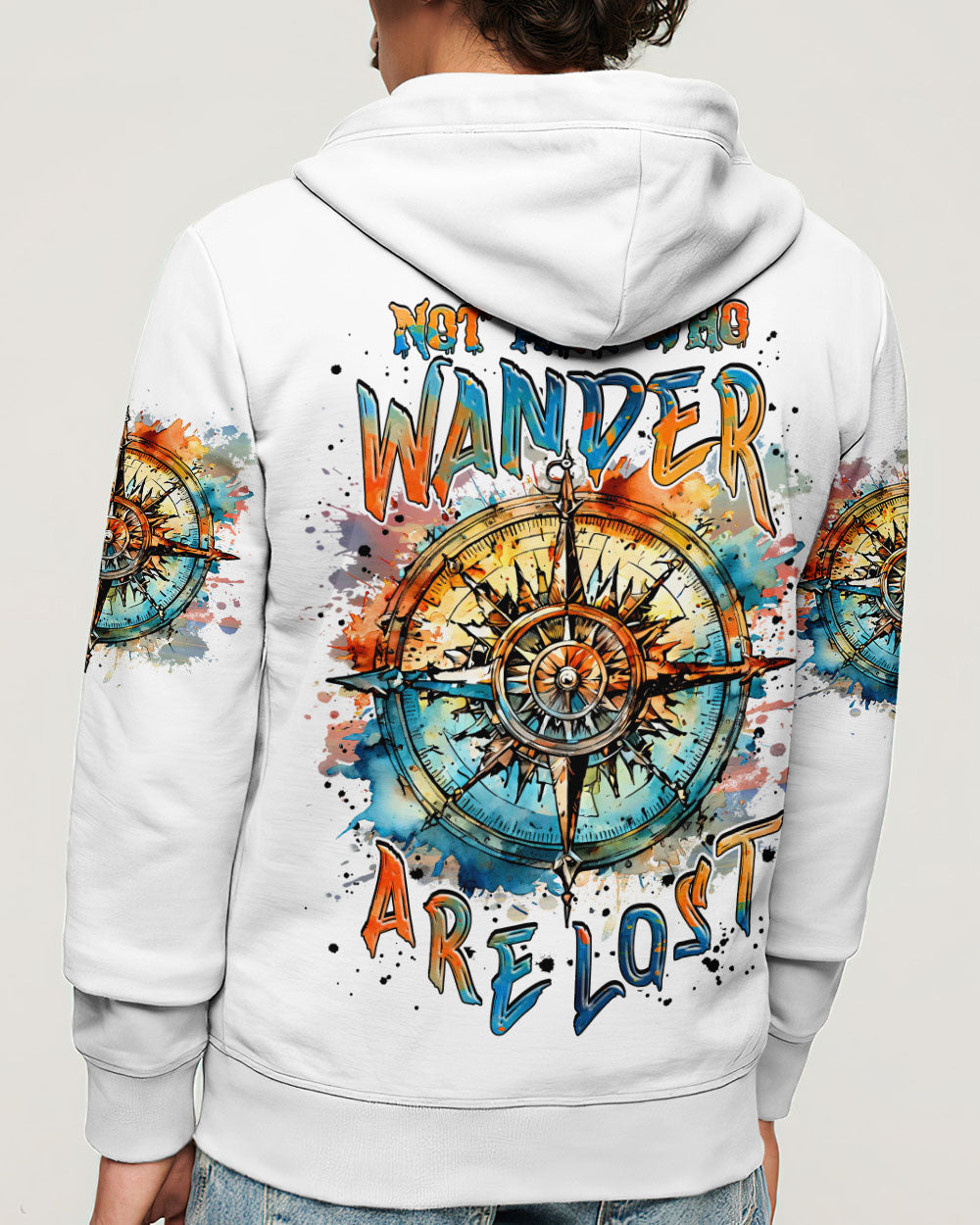 NOT ALL WHO WANDER ARE LOST COMPASS ALL OVER PRINT - TLNZ0703252