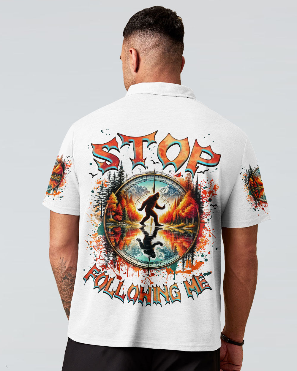 STOP FOLLOWING ME BIGFOOT ALL OVER PRINT - TLNZ0802254