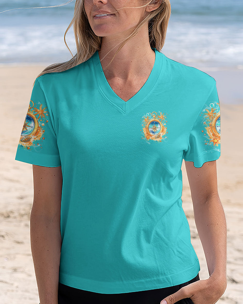 SALTWATER HEALS EVERYTHING COMPASS ALL OVER PRINT - TLNZ0804253