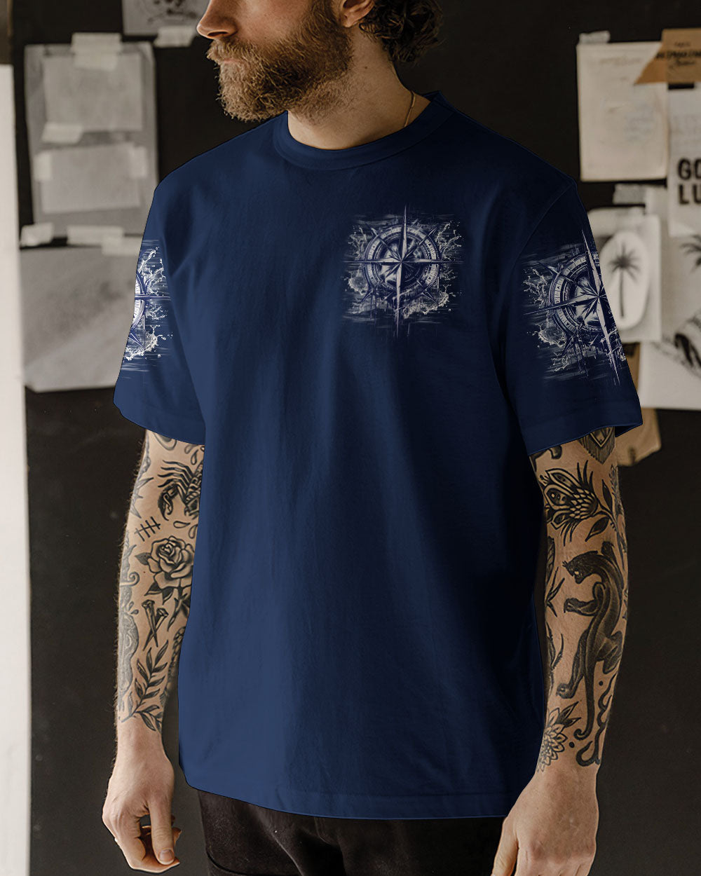 NOT ALL WHO WANDER ARE LOST COMPASS ALL OVER PRINT - TLNZ0904254
