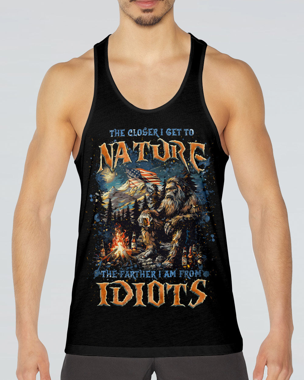 THE CLOSER I GET TO NATURE BIGFOOT ALL OVER PRINT - TLNZ0905252