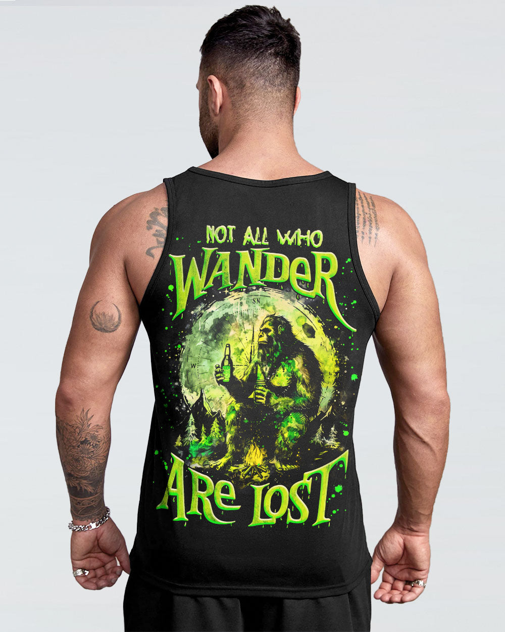 NOT ALL WHO WANDER ARE LOST BIGFOOT COMPASS ALL OVER PRINT -  TLNZ1002253