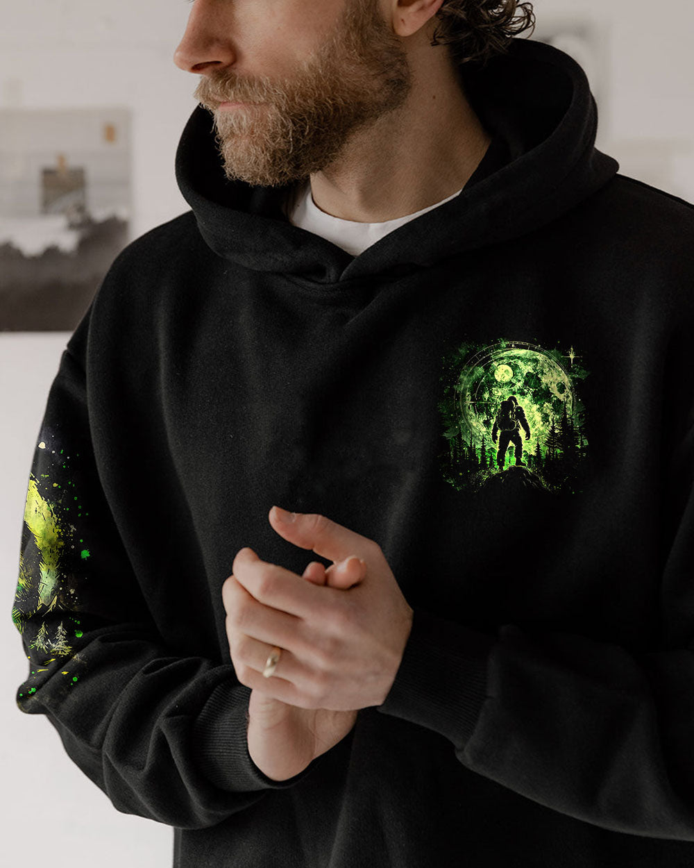 NOT ALL WHO WANDER ARE LOST BIGFOOT COMPASS ALL OVER PRINT -  TLNZ1002253