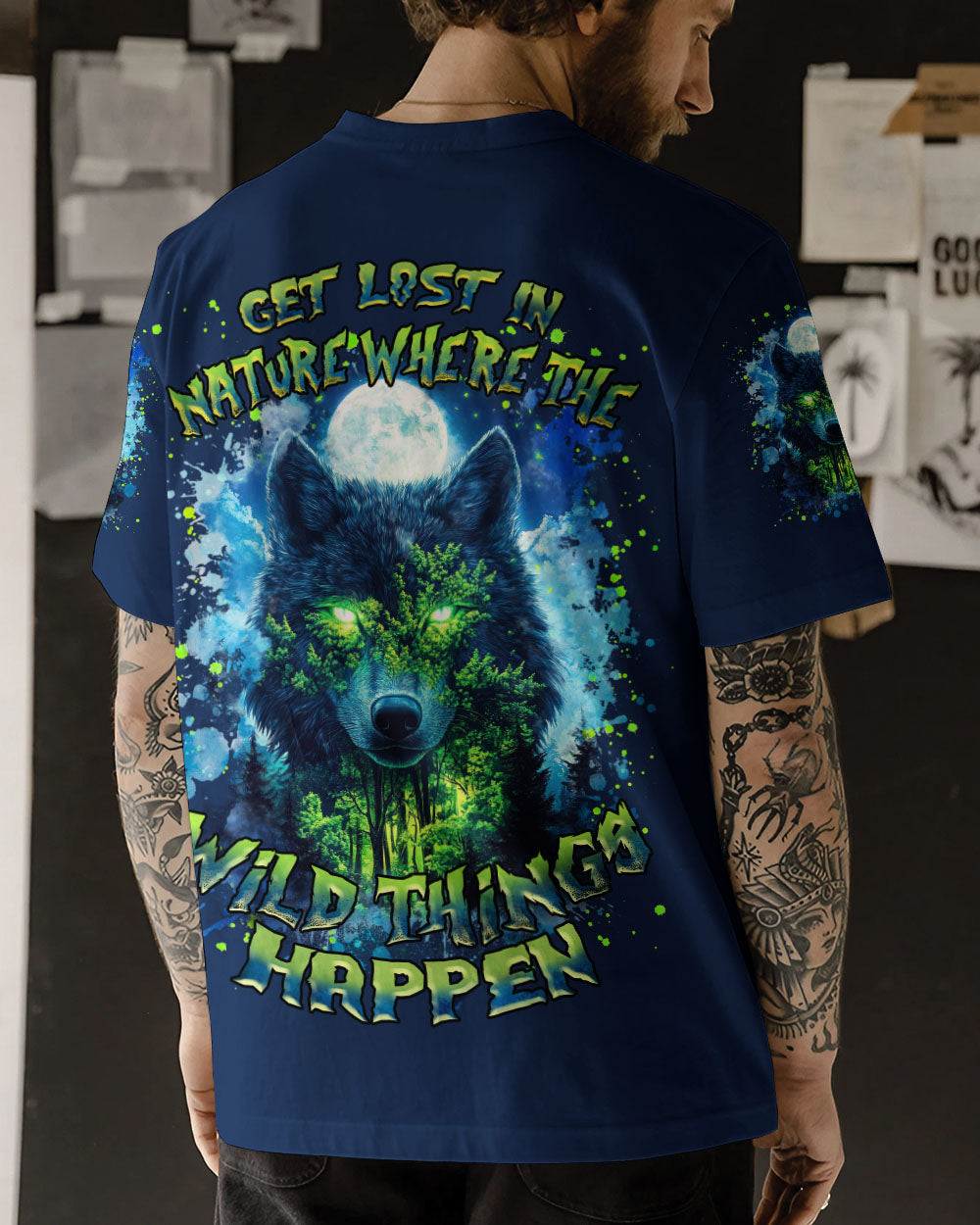GET LOST IN NATURE WOLF ALL OVER PRINT - TLNZ1004251