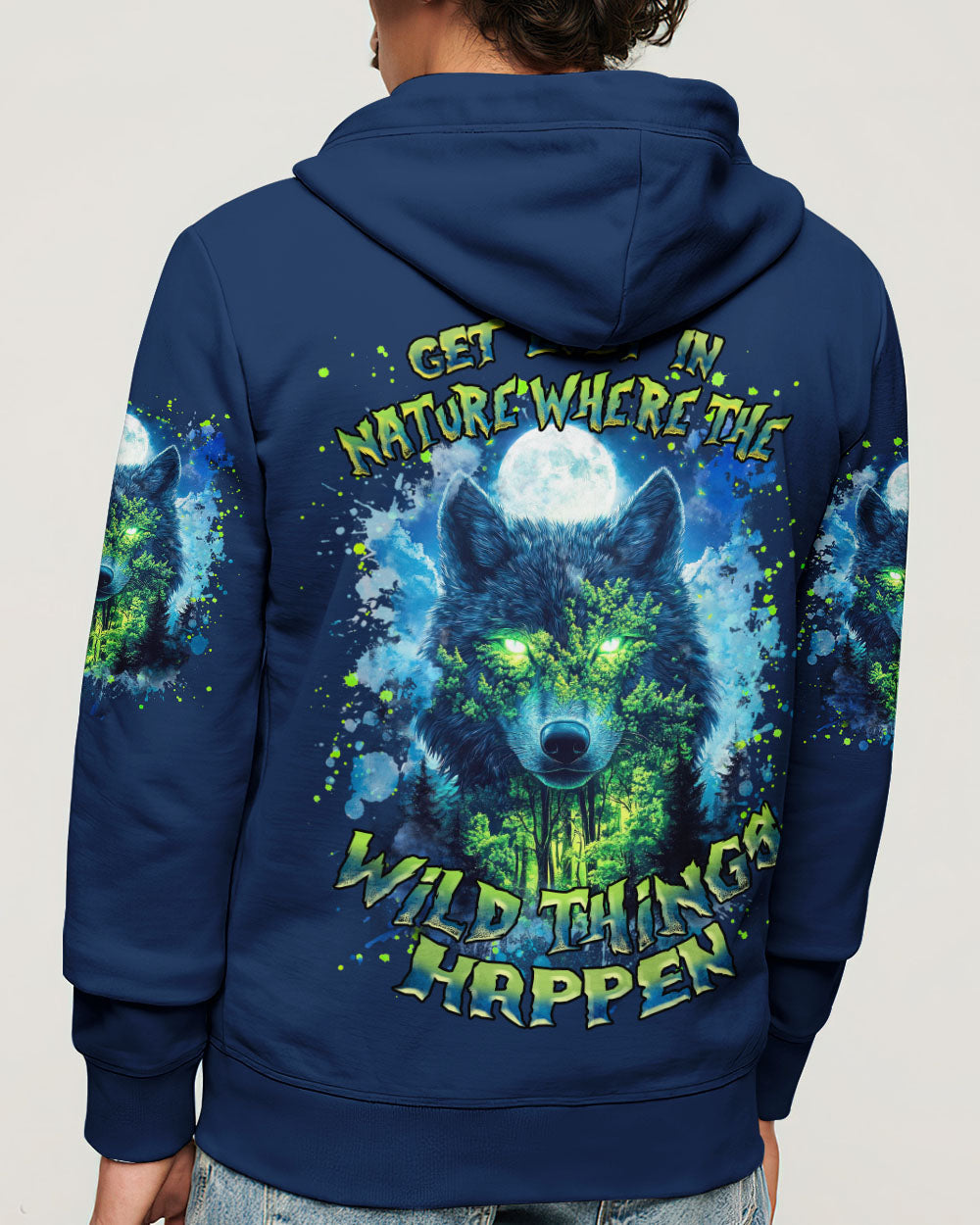 GET LOST IN NATURE WOLF ALL OVER PRINT - TLNZ1004251