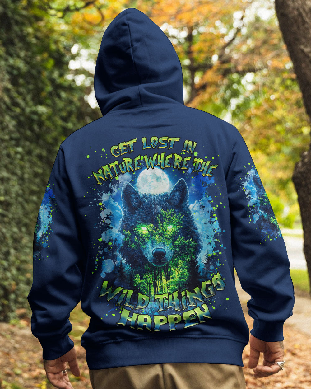 GET LOST IN NATURE WOLF ALL OVER PRINT - TLNZ1004251