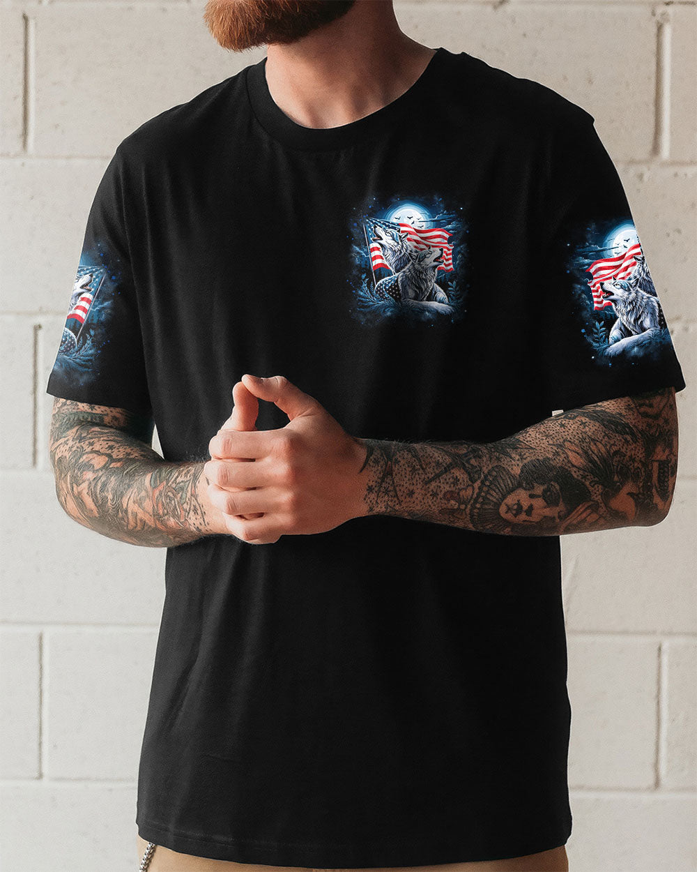NOT ALL WHO WANDER ARE LOST WOLF ALL OVER PRINT  - TLNZ1007252