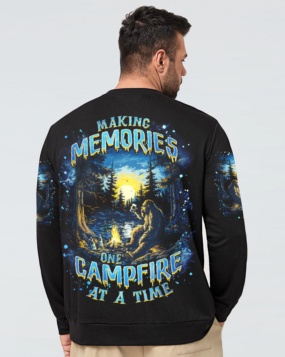 MAKING MEMORIES ONE CAMPFIRE AT A TIME BIGFOOT ALL OVER PRINT - TLNZ1103253