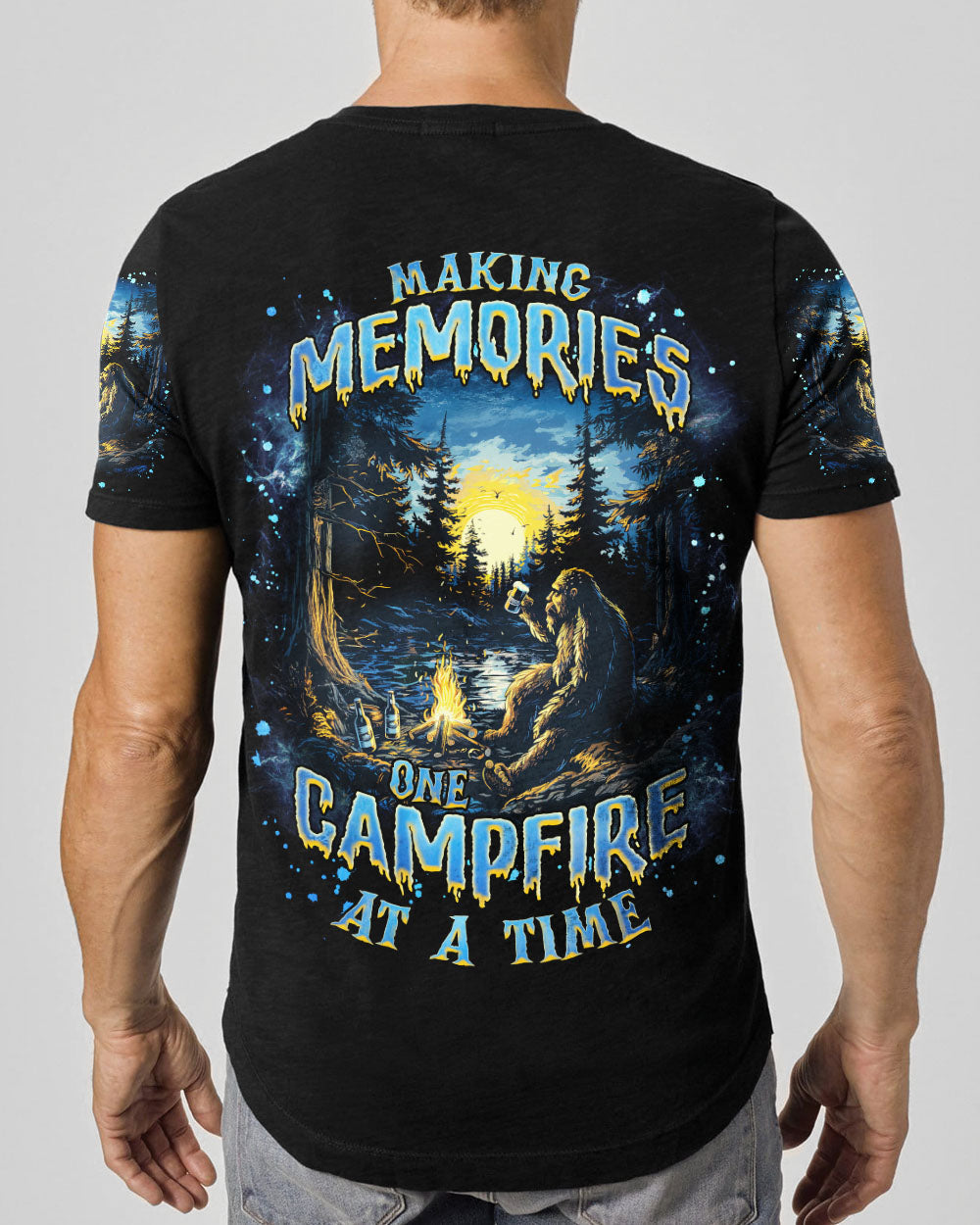 MAKING MEMORIES ONE CAMPFIRE AT A TIME BIGFOOT ALL OVER PRINT - TLNZ1103253
