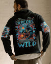 BORN TO EXPLORE DESTINED TO BE WILD BIGFOOT HALLOWEEN ALL OVER PRINT - TLNZ1109241