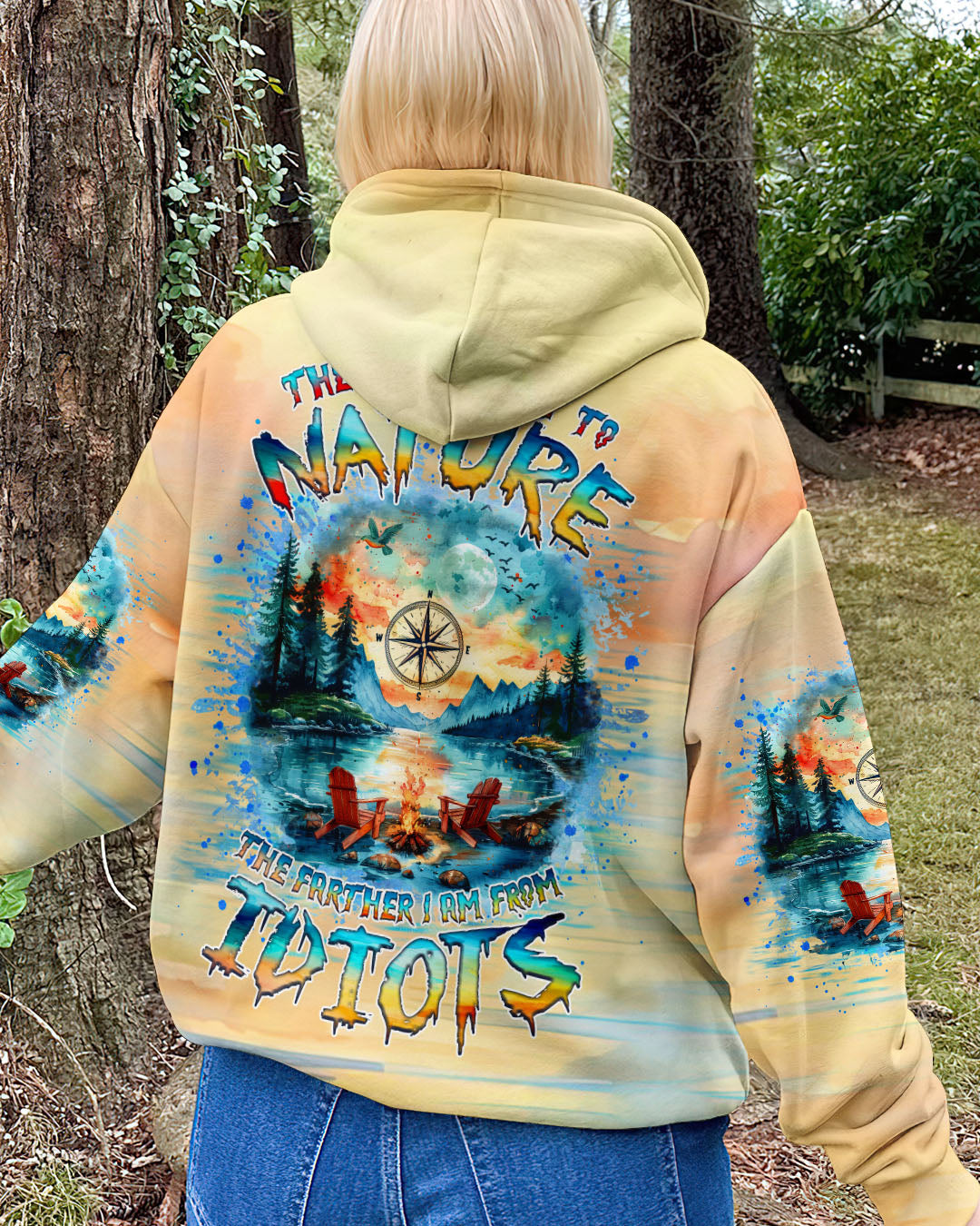 THE CLOSER I GET TO NATURE CAMPFIRE ALL OVER PRINT - TLNZ1111244