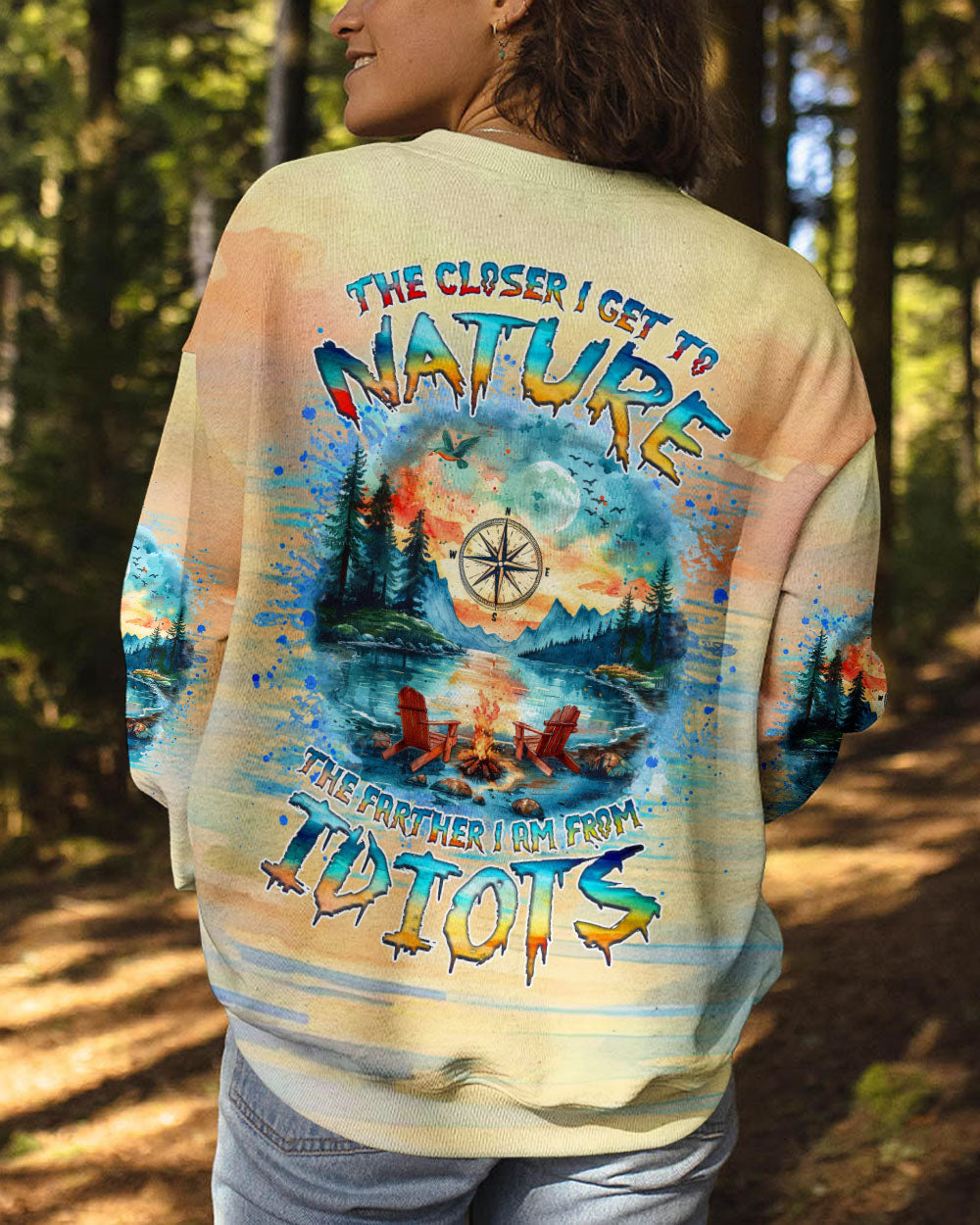 THE CLOSER I GET TO NATURE CAMPFIRE ALL OVER PRINT -  TLNZ1111244