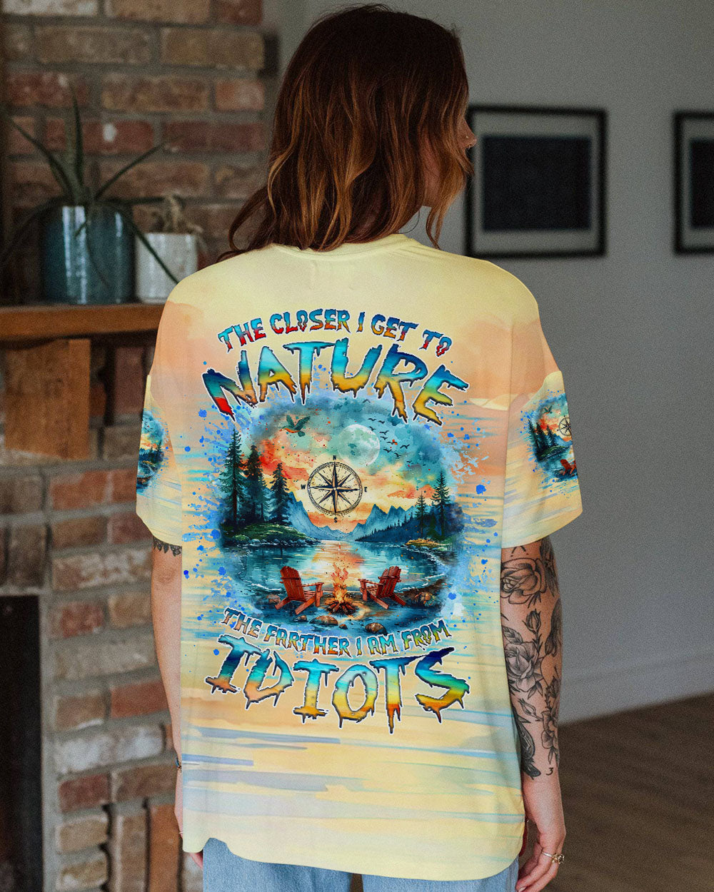 THE CLOSER I GET TO NATURE CAMPFIRE ALL OVER PRINT -  TLNZ1111244