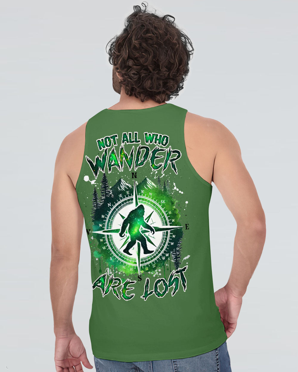 NOT ALL WHO WANDER ARE LOST BIGFOOT COMPASS  ALL OVER PRINT - TLNZ1211244
