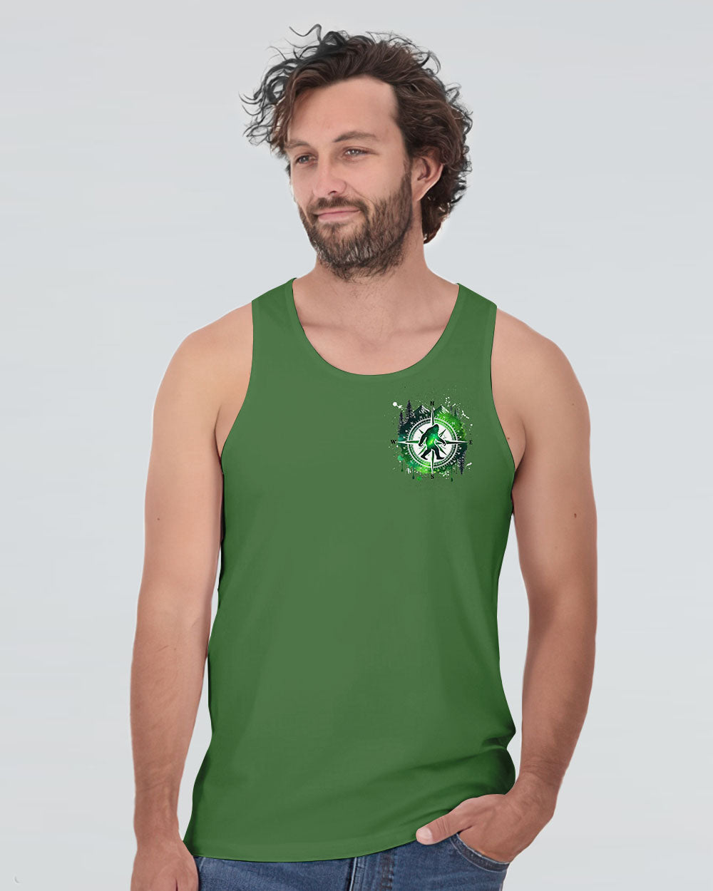  NOT ALL WHO WANDER ARE LOST BIGFOOT COMPASS ALL OVER PRINT - TLNZ1211244