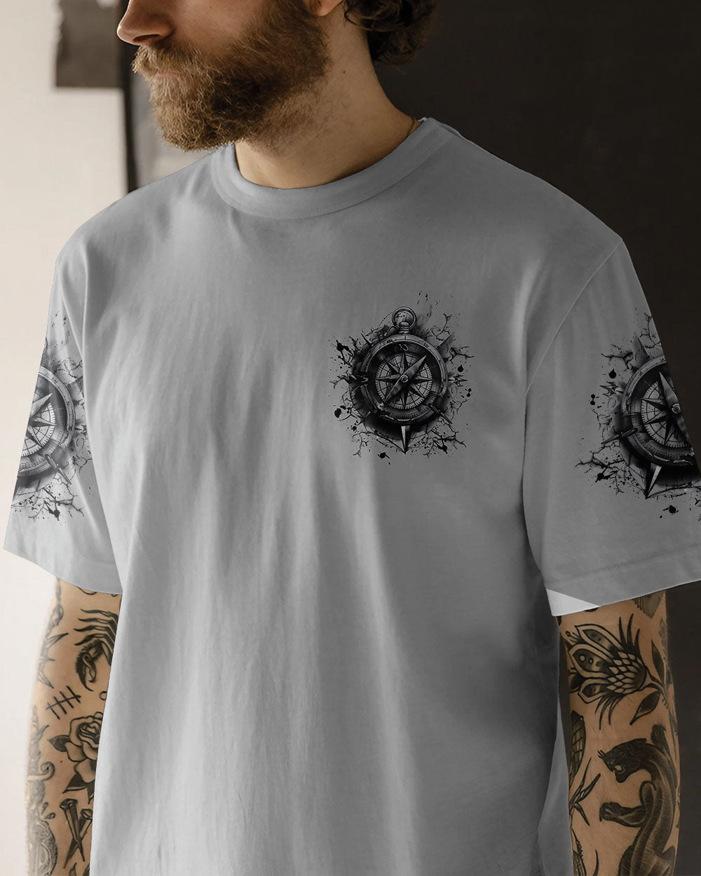 NOT ALL WHO WANDER ARE LOST COMPASS ALL OVER PRINT - TLNZ1303252