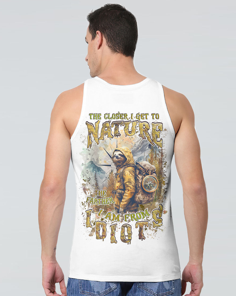 THE CLOSER I GET TO NATURE SLOTH ALL OVER PRINT - TLNZ1307244