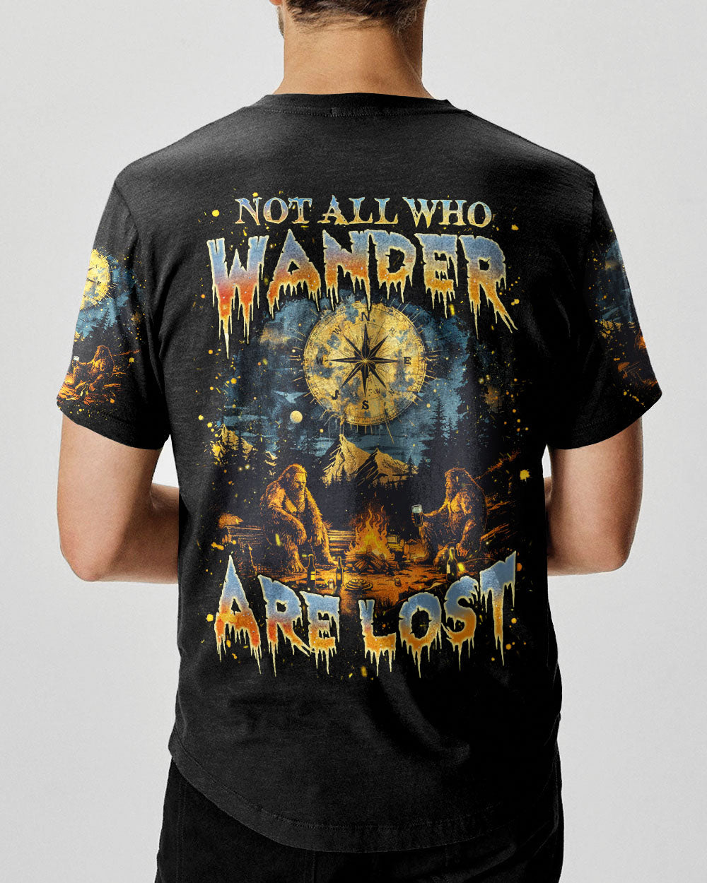 NOT ALL WHO WANDER ARE LOST BIGFOOT ALL OVER PRINT - TLNZ1401254