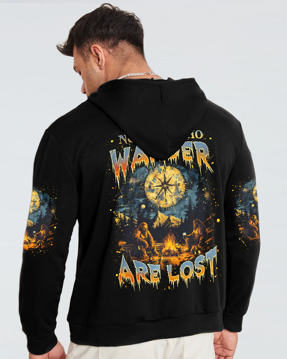 NOT ALL WHO WANDER ARE LOST BIGFOOT ALL OVER PRINT - TLNZ1401254