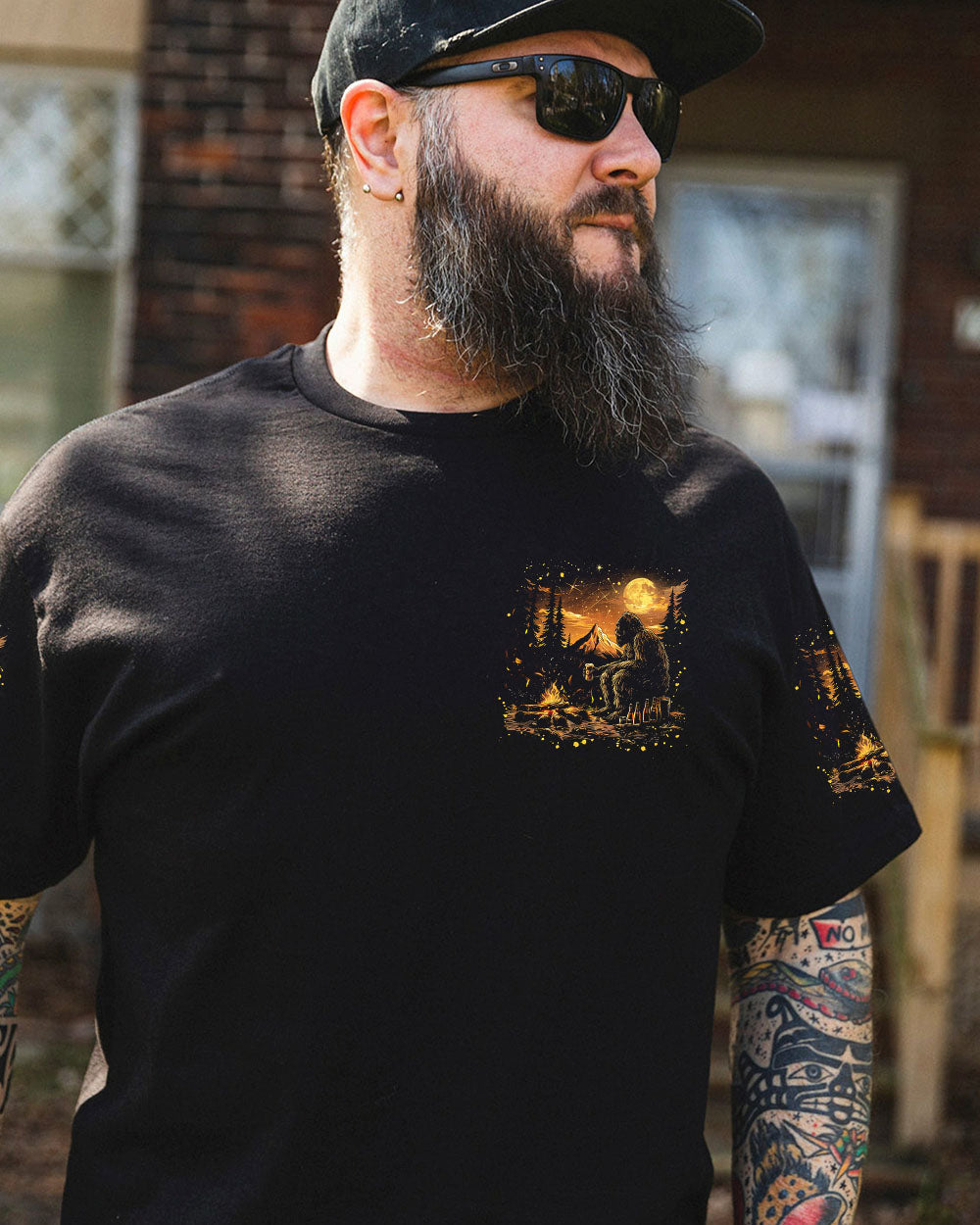 THE CLOSER I GET TO NATURE BIGFOOT ALL OVER PRINT - TLNZ1508242
