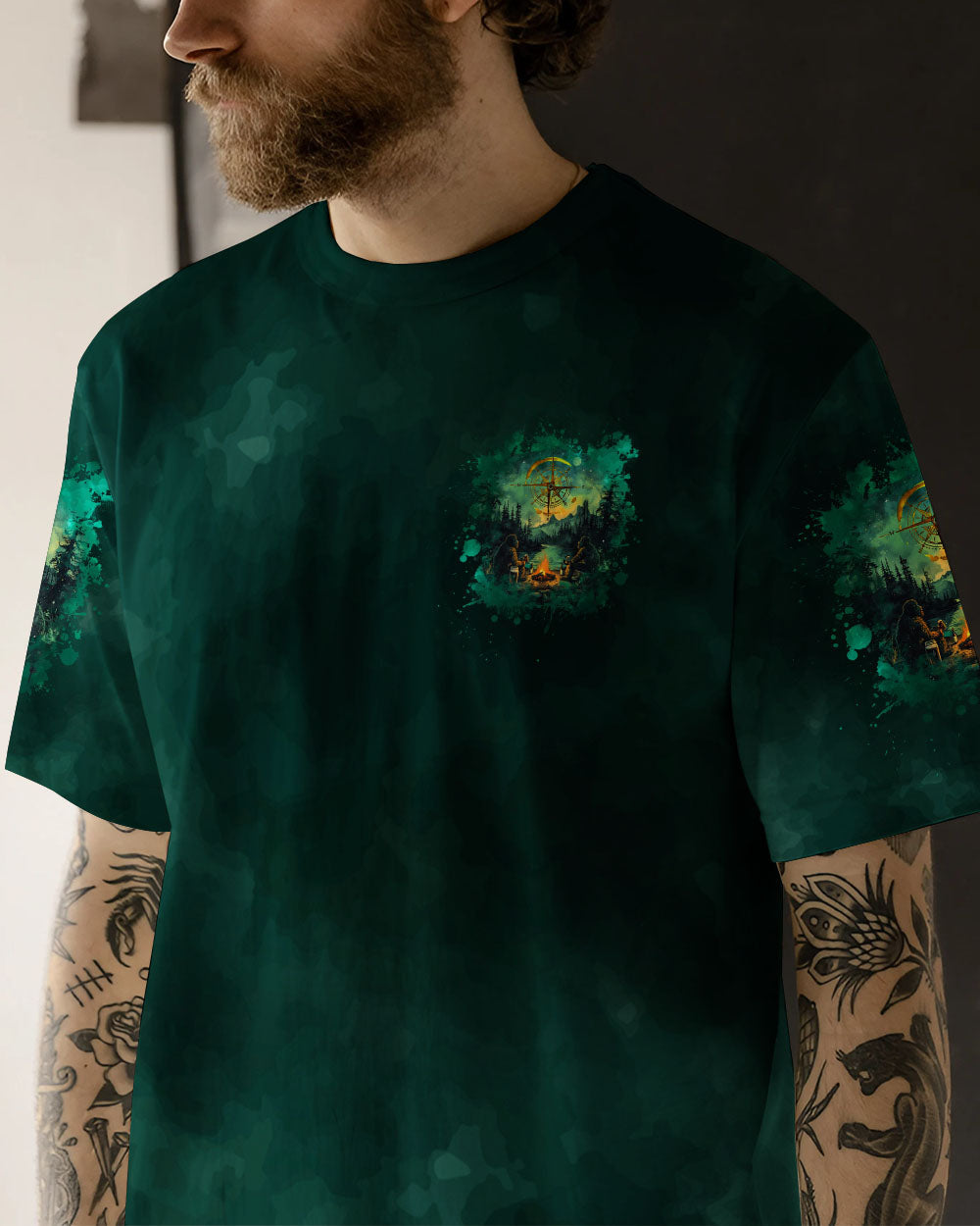 MAKING MEMORIES ONE CAMPFIRE AT A TIME BIGFOOT ALL OVER PRINT - TLNZ1601254