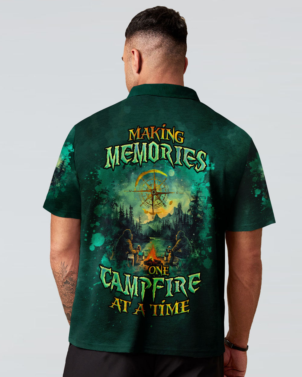 MAKING MEMORIES ONE CAMPFIRE AT A TIME BIGFOOT ALL OVER PRINT - TLNZ1601254