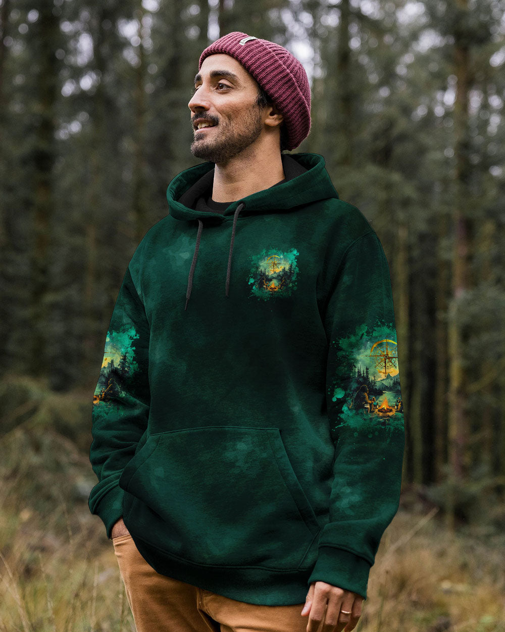 MAKING MEMORIES ONE CAMPFIRE AT A TIME BIGFOOT ALL OVER PRINT - TLNZ1601254