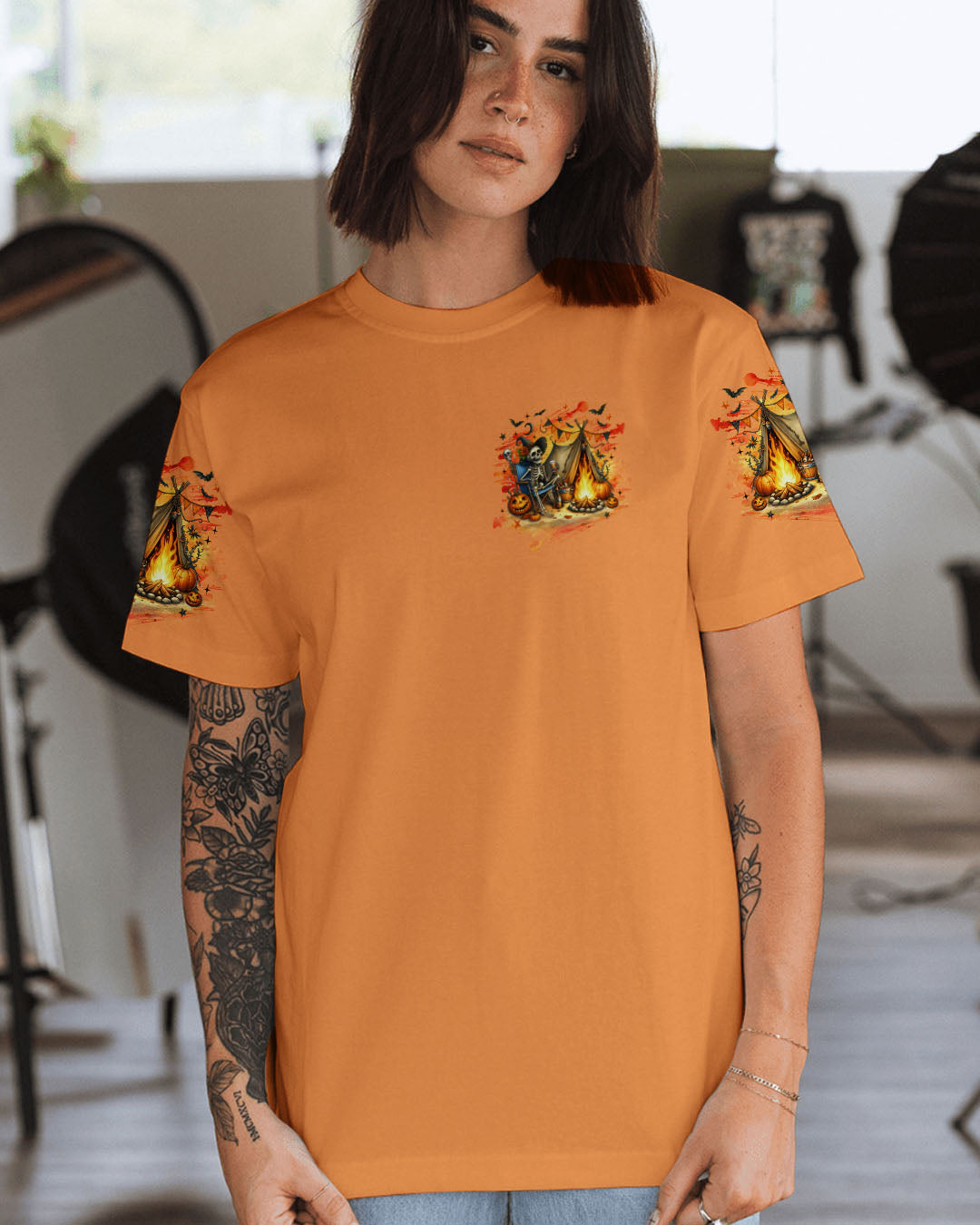 MY BROOM BROKE SO NOW HALLOWEEN CAMPING ALL OVER PRINT - TLNZ1707253