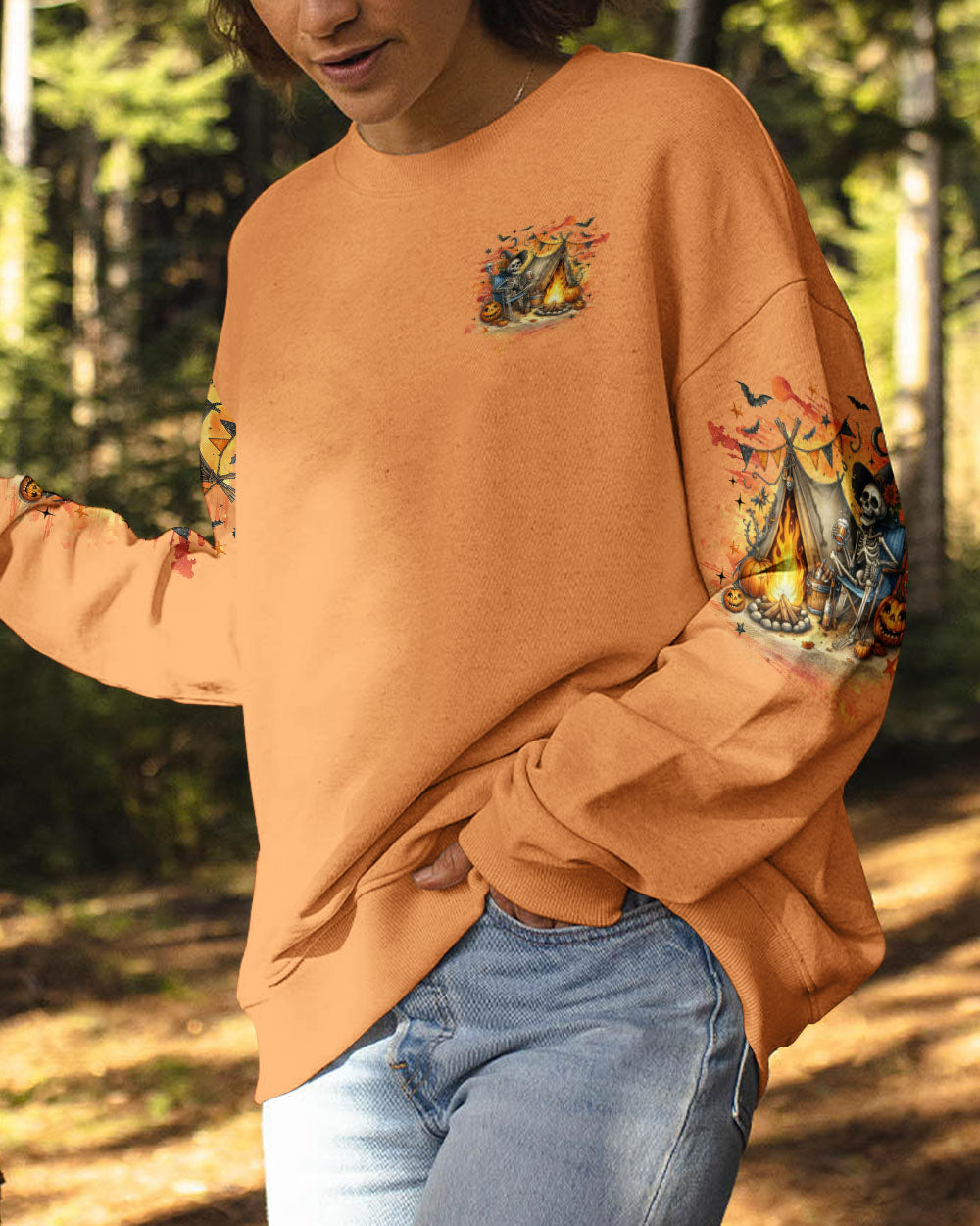 MY BROOM BROKE SO NOW HALLOWEEN CAMPING ALL OVER PRINT - TLNZ1707253