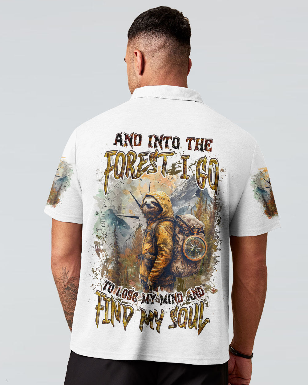 AND INTO THE FOREST I GO SLOTH ALL OVER PRINT  - TLNZ1803253