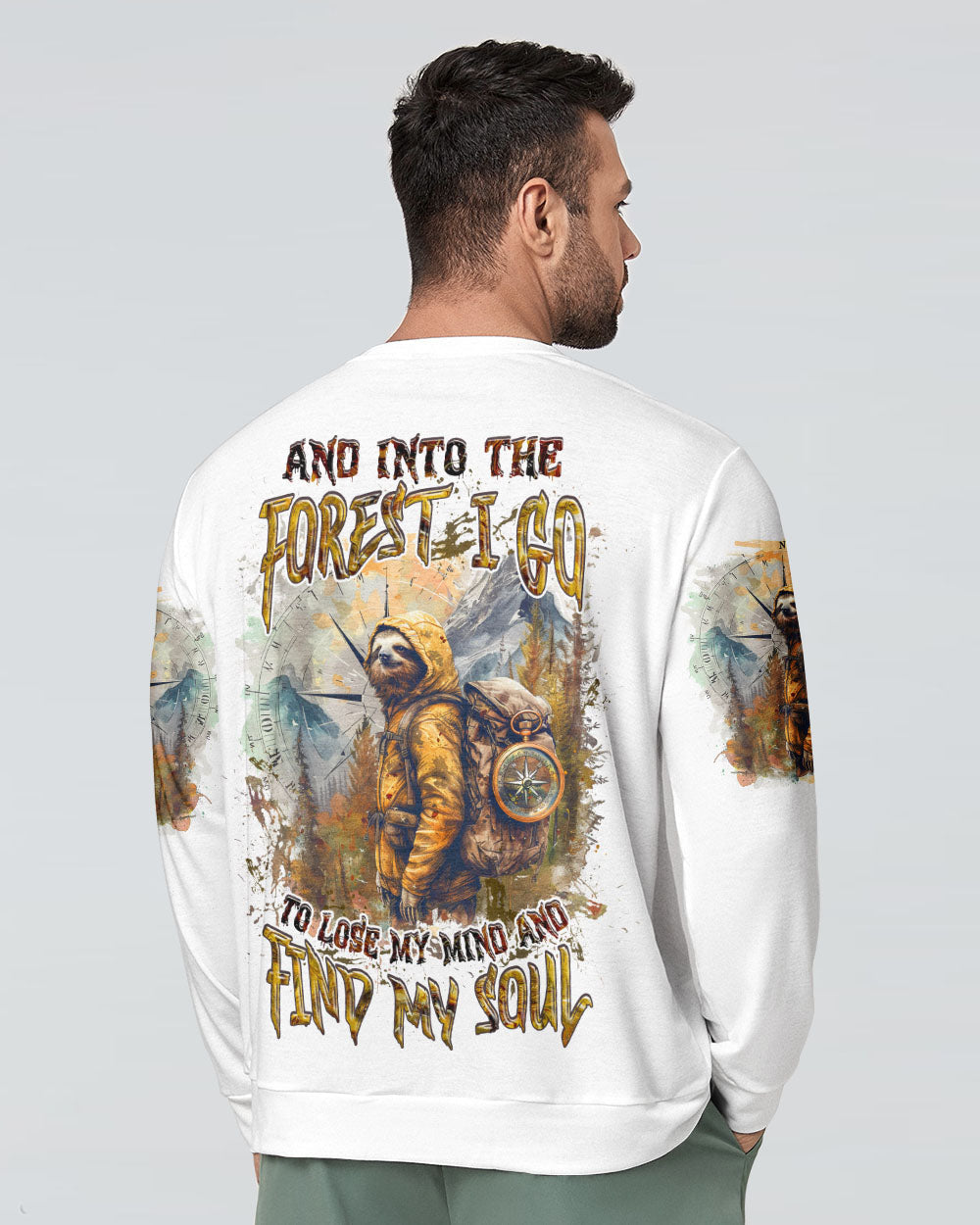 AND INTO THE FOREST I GO SLOTH ALL OVER PRINT  - TLNZ1803253