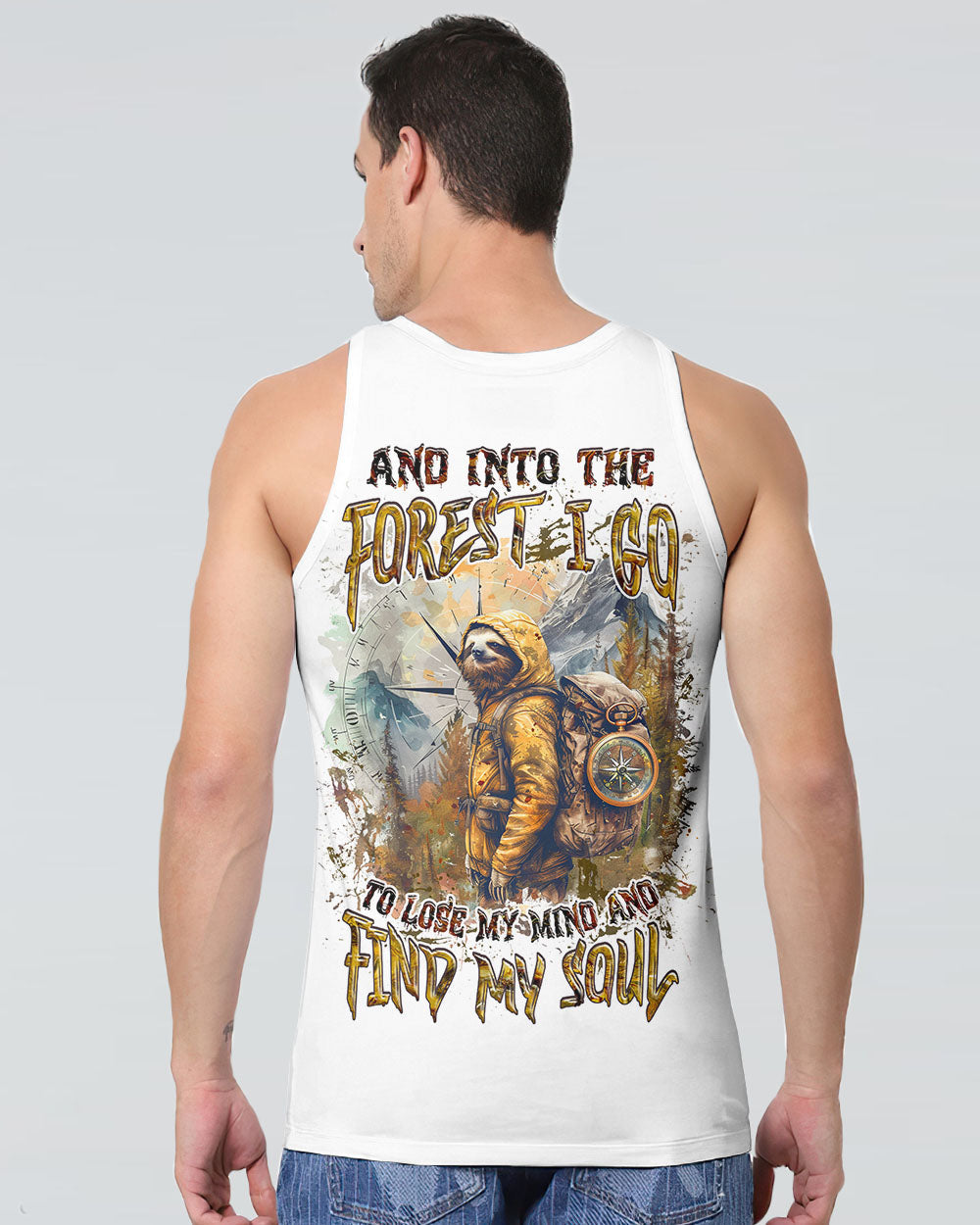 AND INTO THE FOREST I GO SLOTH ALL OVER PRINT  - TLNZ1803253