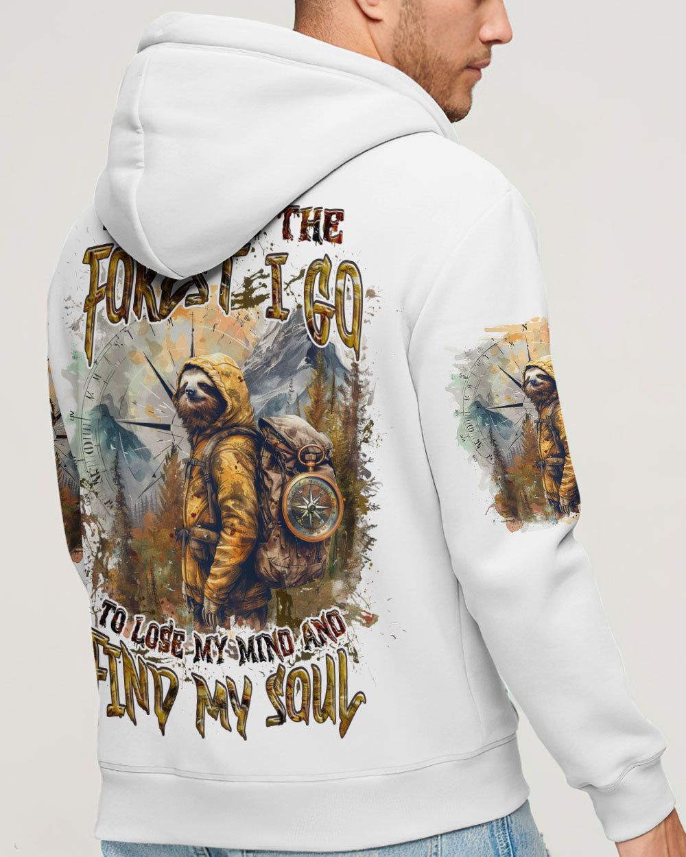 AND INTO THE FOREST I GO SLOTH ALL OVER PRINT  - TLNZ1803253