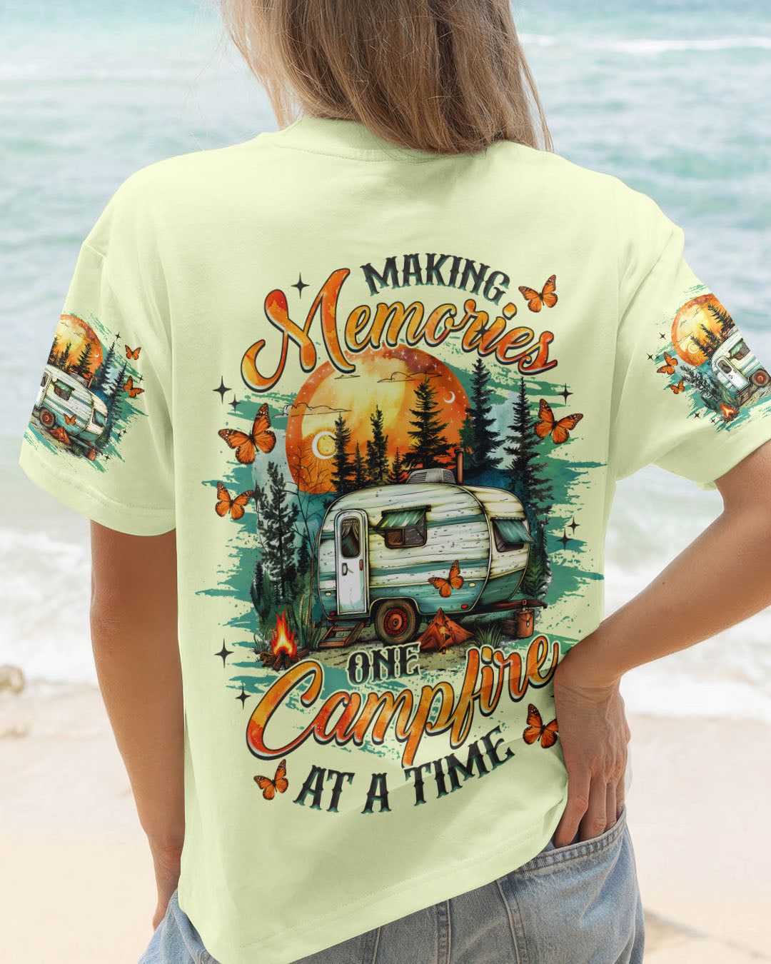 MAKING MEMORIES ONE CAMPFIRE AT A TIME ALL OVER PRINT - TLNZ2008251