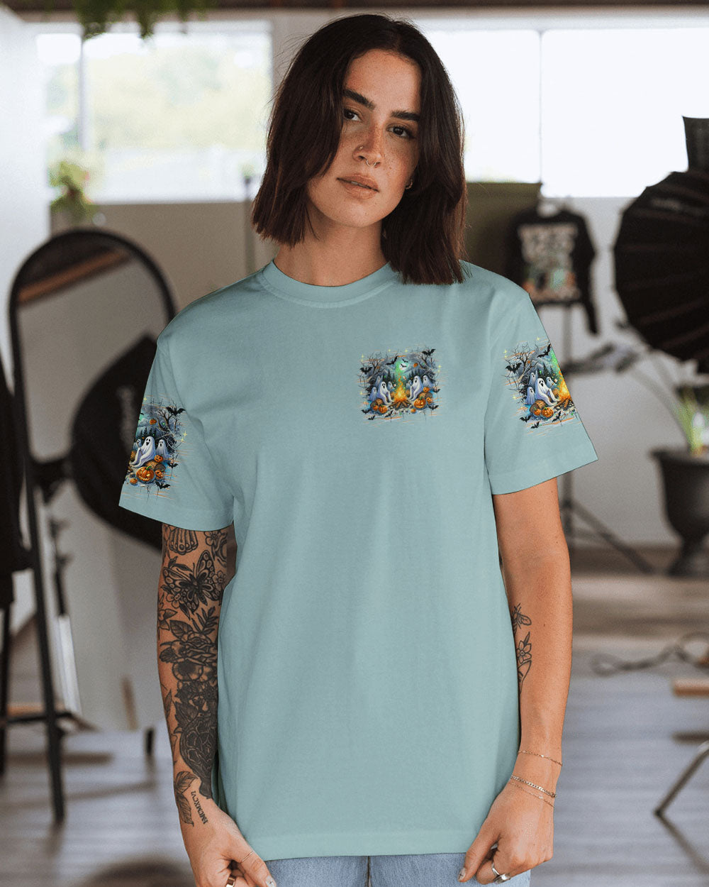 MAKING MEMORIES ONE CAMPFIRE AT A TIME BOOS HALLOWEEN ALL OVER PRINT - TLNZ2108242