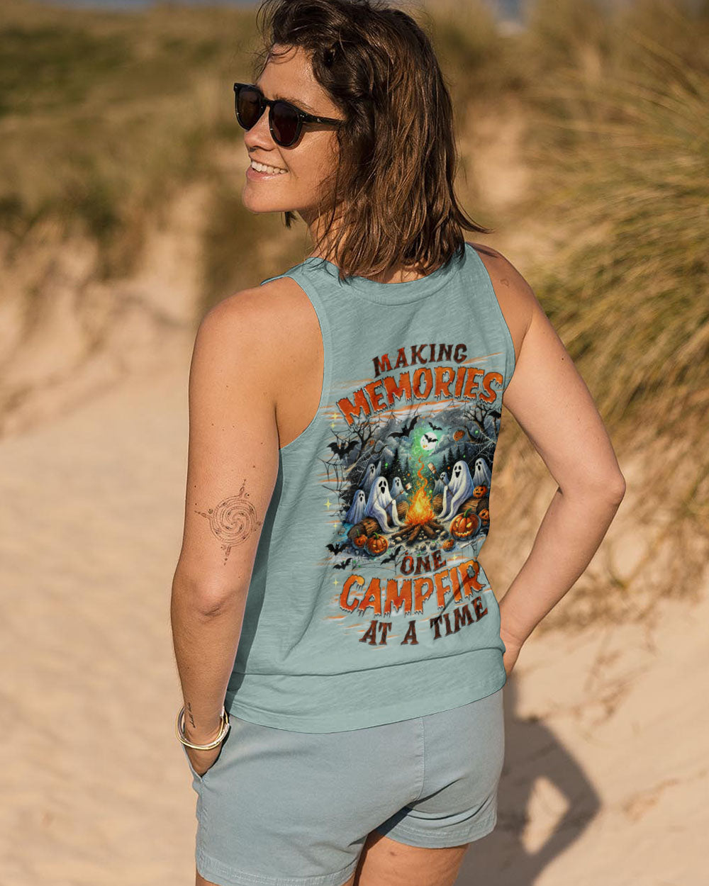 MAKING MEMORIES ONE CAMPFIRE AT A TIME BOOS HALLOWEEN ALL OVER PRINT - TLNZ2108242
