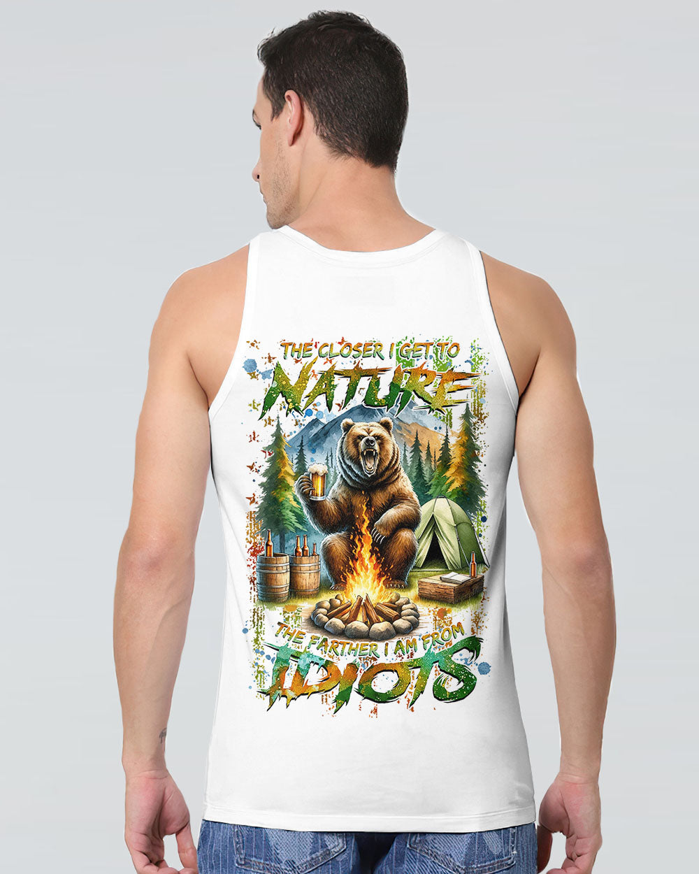 THE CLOSER I GET TO NATURE BEAR ALL OVER PRINT - TLNZ2108243